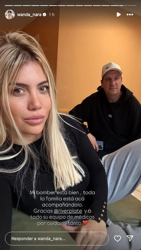 Wanda Nara y Maxi López juntos en el sanatorio donde se operó el hijo mayor de ambos