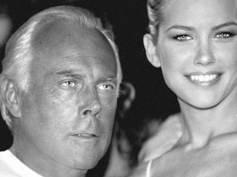 valeria mazza y giorgio armani