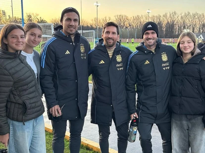 Fabián Cubero y sus cuatro hijos conocieron a Lio Messi: "Momento único"