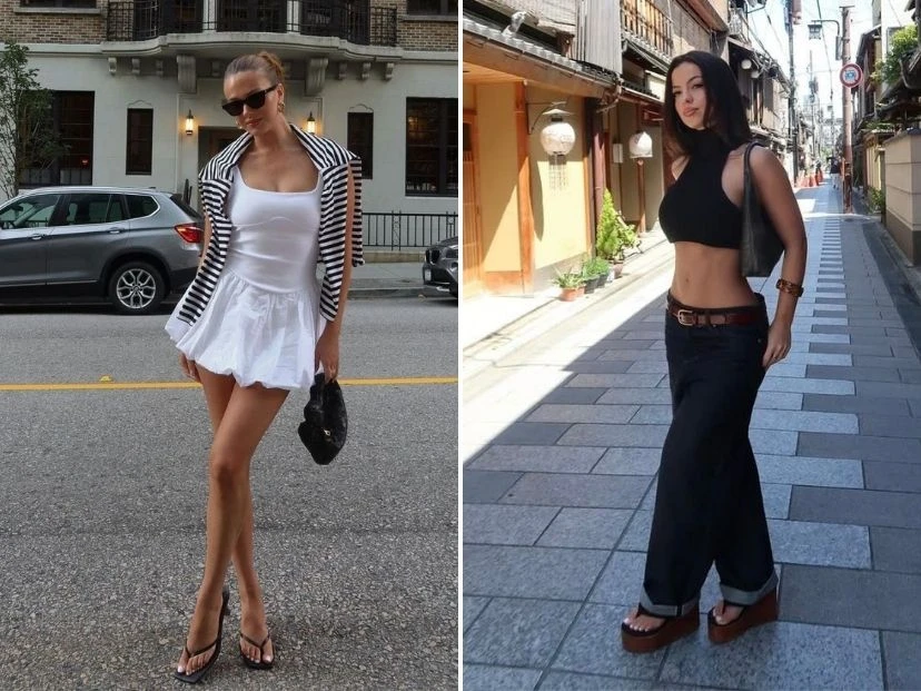 Ojotas con taco: el regreso más inesperado de la moda Y2K