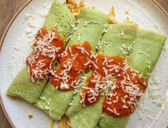 Canelones de calabaza y ricota con panqueques de espinaca: receta fácil y deliciosa