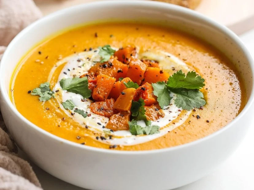 Sopa de zapallo con pochoclos: la receta fácil y original para sorprender