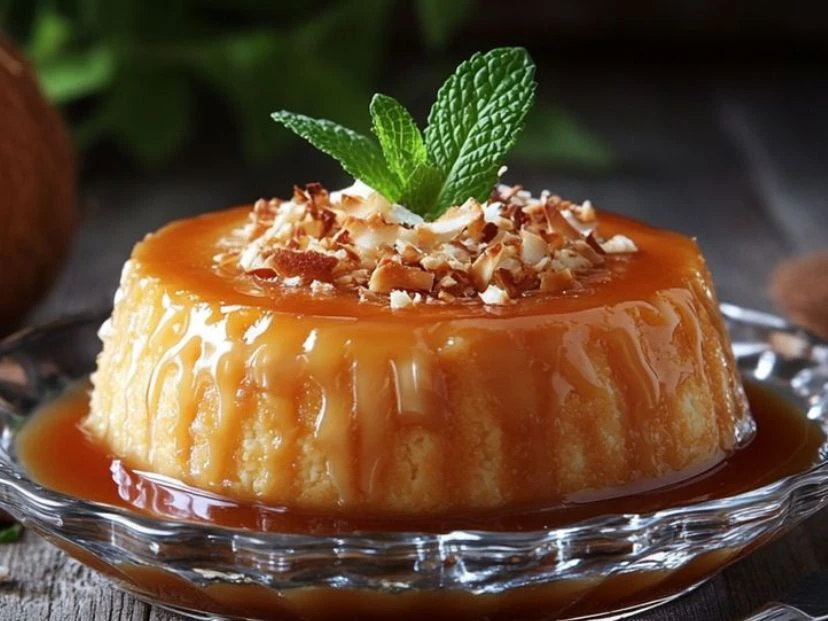 flan de coco