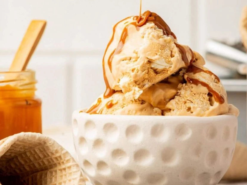 Helado de dulce de leche