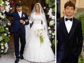 Las fotos de la lujosa boda en Mónaco del hermano de Charles Leclerc, el piloto de Ferrari