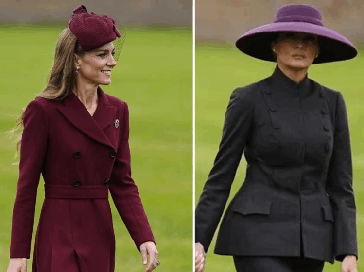 Los looks de Kate Middleton y Melania Trump en Windsor