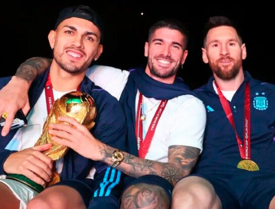 Leandro Paredes, Rodrigo De Paul y Leo Messi: cómo los futbolistas llevan el lujo fuera de la cancha
