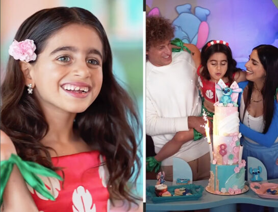 Donna, la hija de Gabriela Sari y el Rulo Schijman, cumplió 8 años y lo festejó con una increíble fiesta temática de Lilo & Stitch