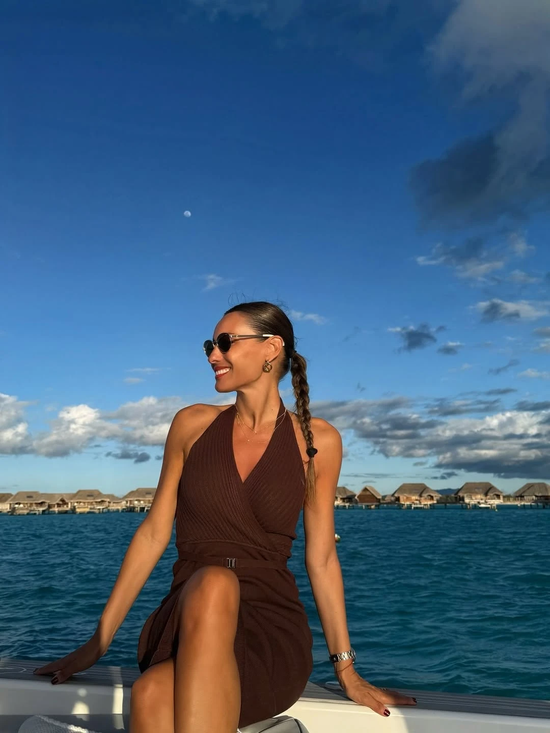 Pampita en la Polinesia