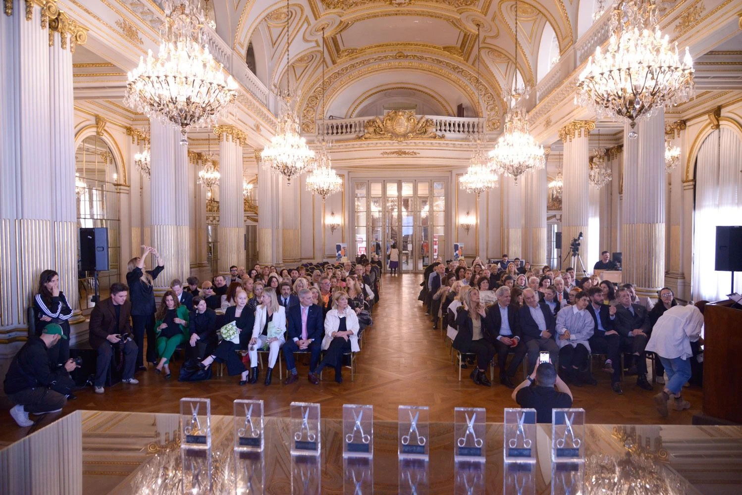 Salón Dorado de la Legislatura, donde se entregaron las Tijera de Plata