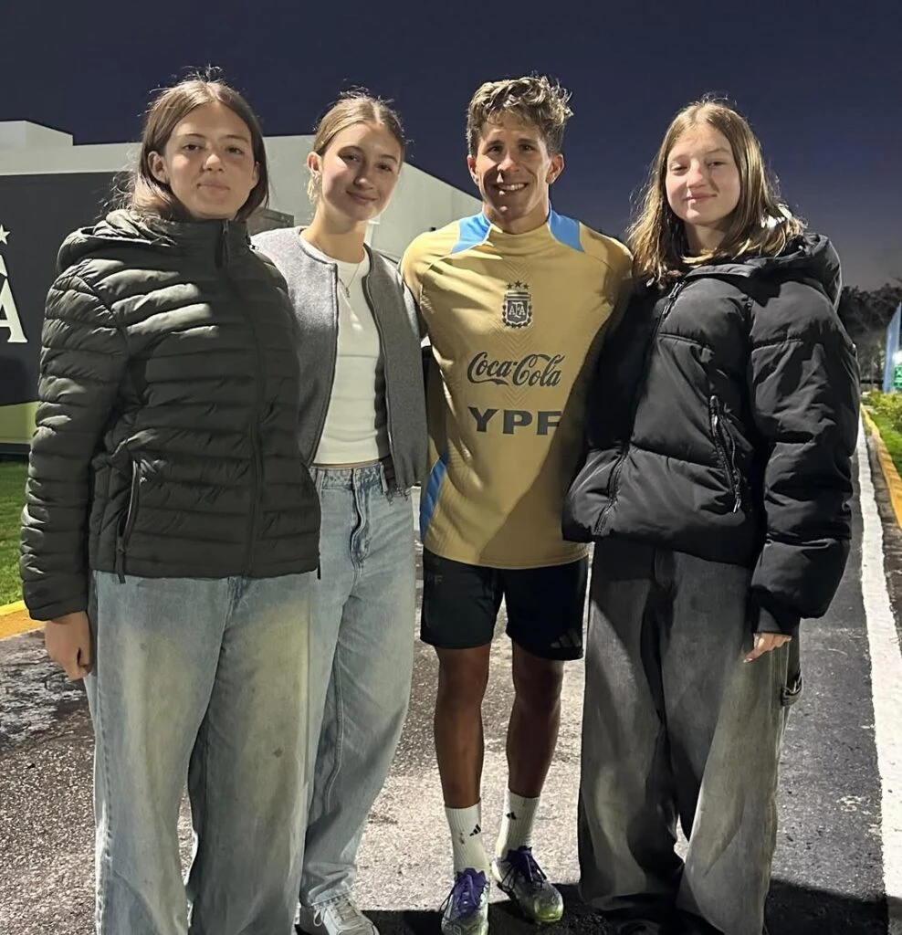 Indiana, Allegra y Sienna conocieron a los jugadores de la Selección Argentina. Foto: IG