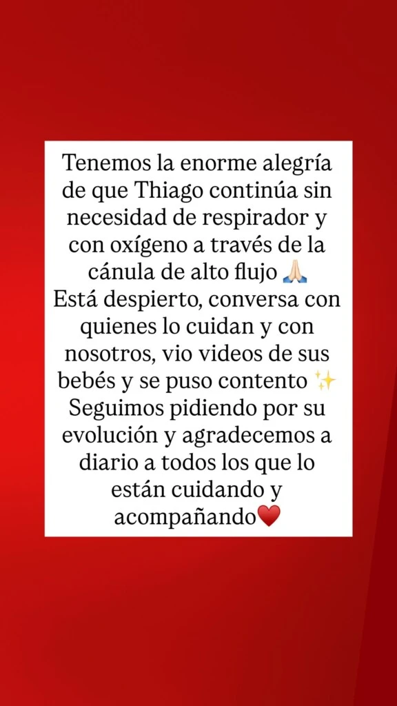 Daniela Celis reveló cómo se encuentra Thiago Medina. Foto: IG