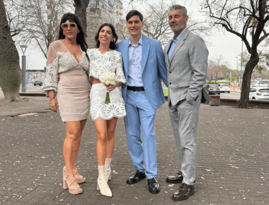 Sergio Goycochea celebró el casamiento de su hijo menor con un emotivo mensaje