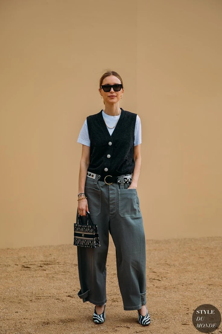 cómo usar el chaleco en tus looks de primavera más trendy