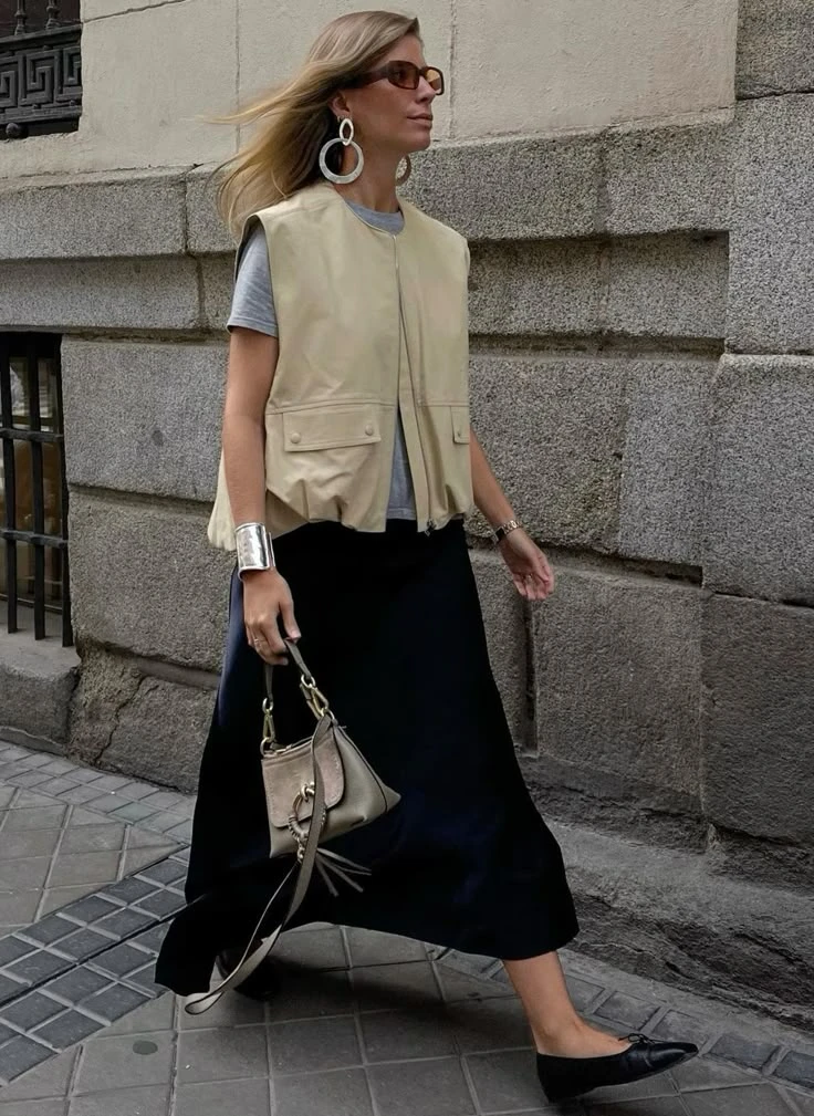 cómo usar el chaleco en tus looks de primavera más trendy