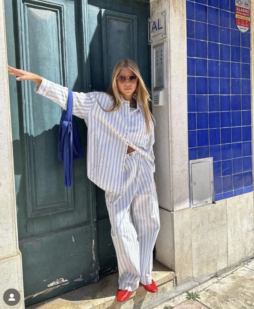 Así se luce el pijama style.