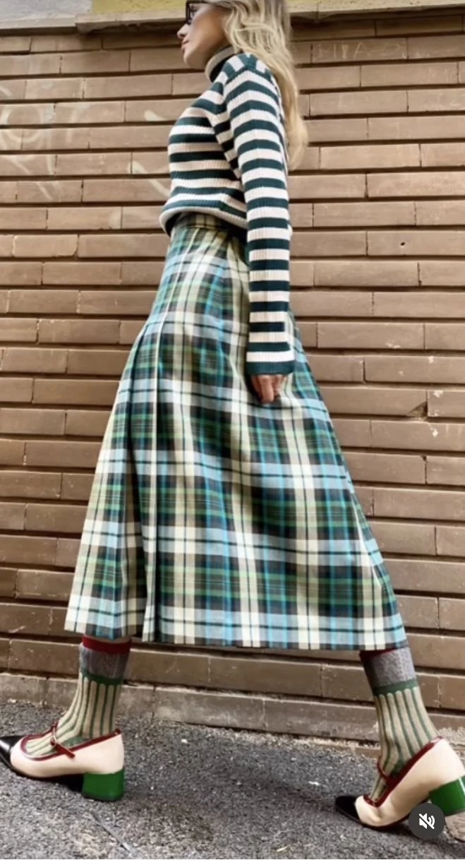 el escocés invadió el street style de la Semana de la Moda de Nueva York