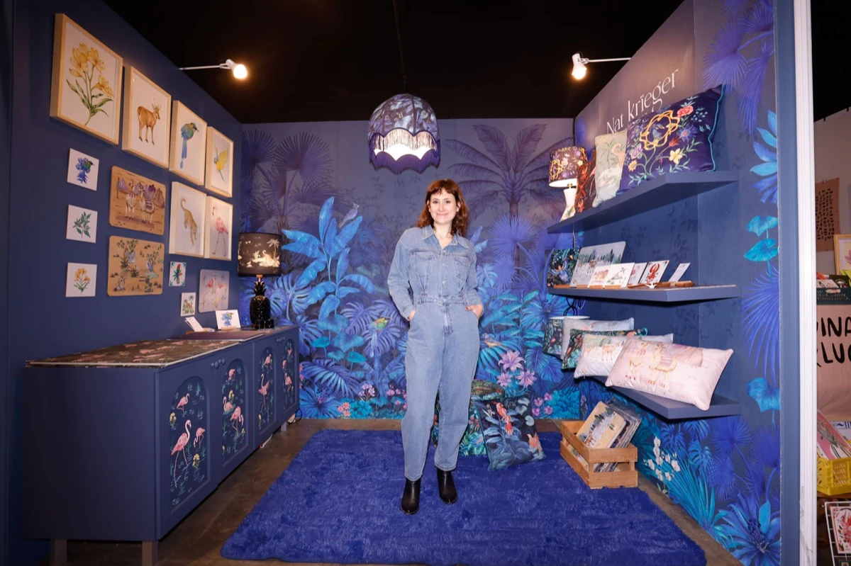 Nat Krïeger en el Paseo del Arte de Feria Puro Diseño.