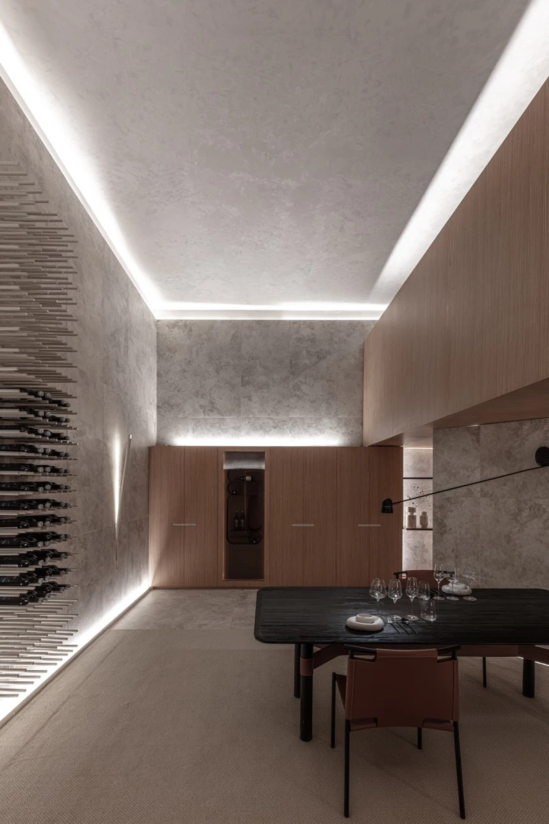 un espacio sobrio, elegante y con un equilibrio perfecto entre lo sensorial y lo funcional.