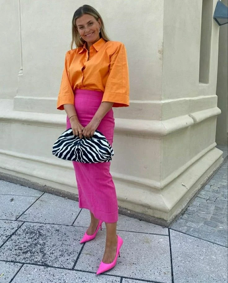 Fucsia y naranja para darte energía