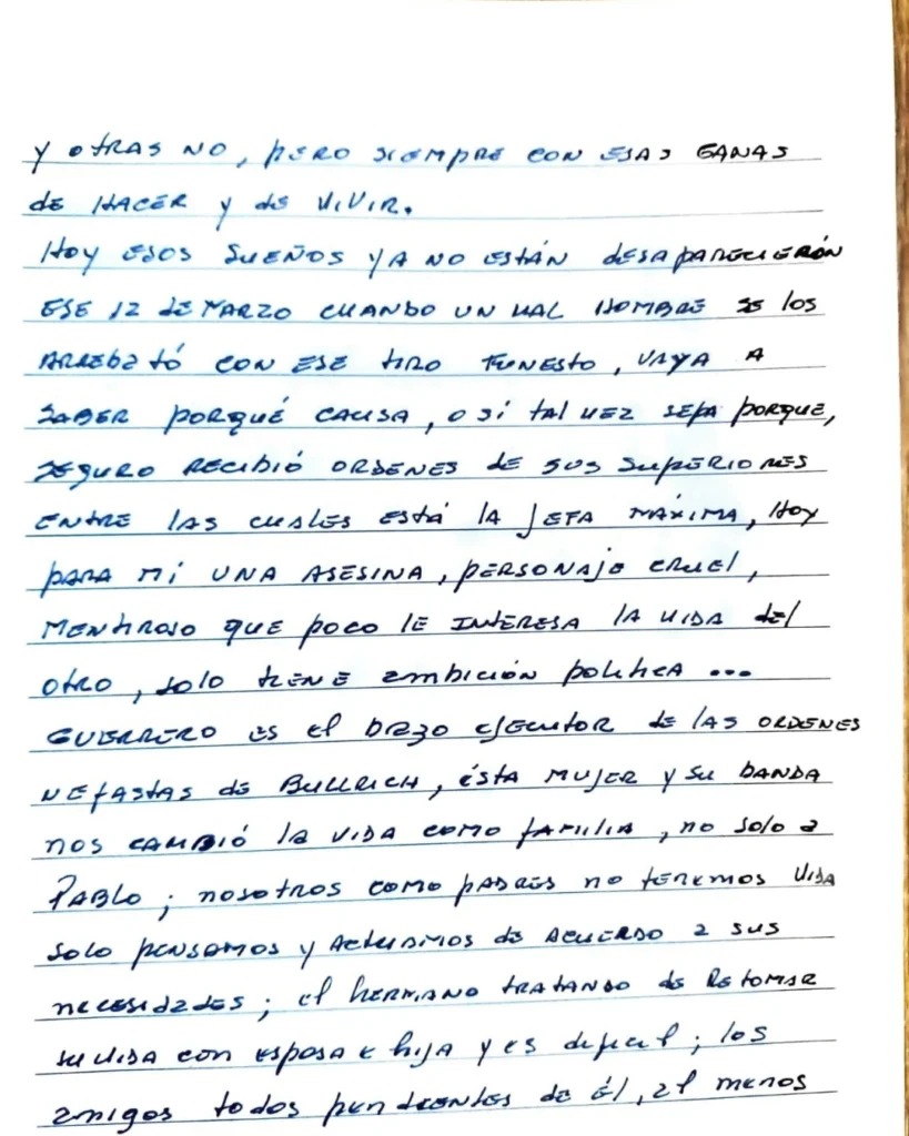 La desgarradora carta de la madre de Pablo Grillo