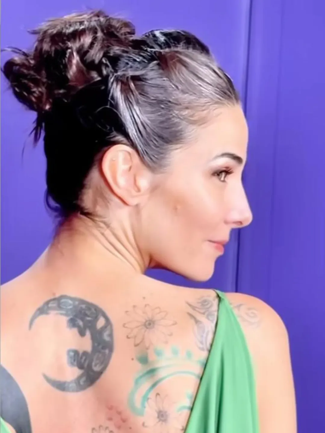 Juana Viale deslumbró con un look grecorromano de Bogani