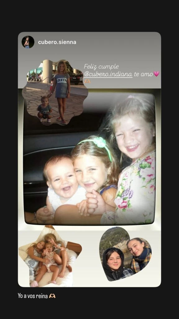 Sienna Cubero y su mensaje para Indiana