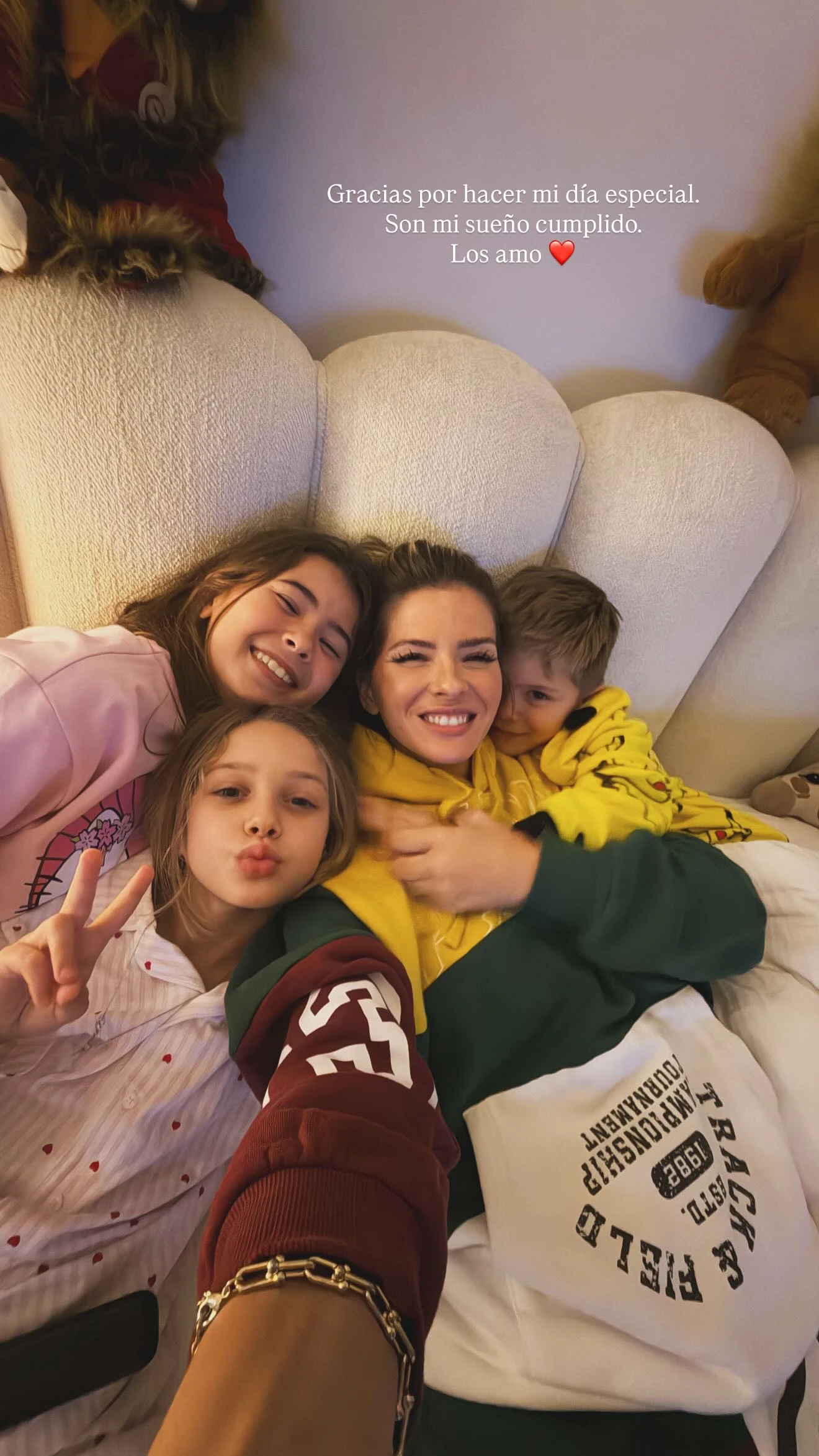 La China Suárez mostró cómo pasó el Día de la Madre. Fotos: IG.