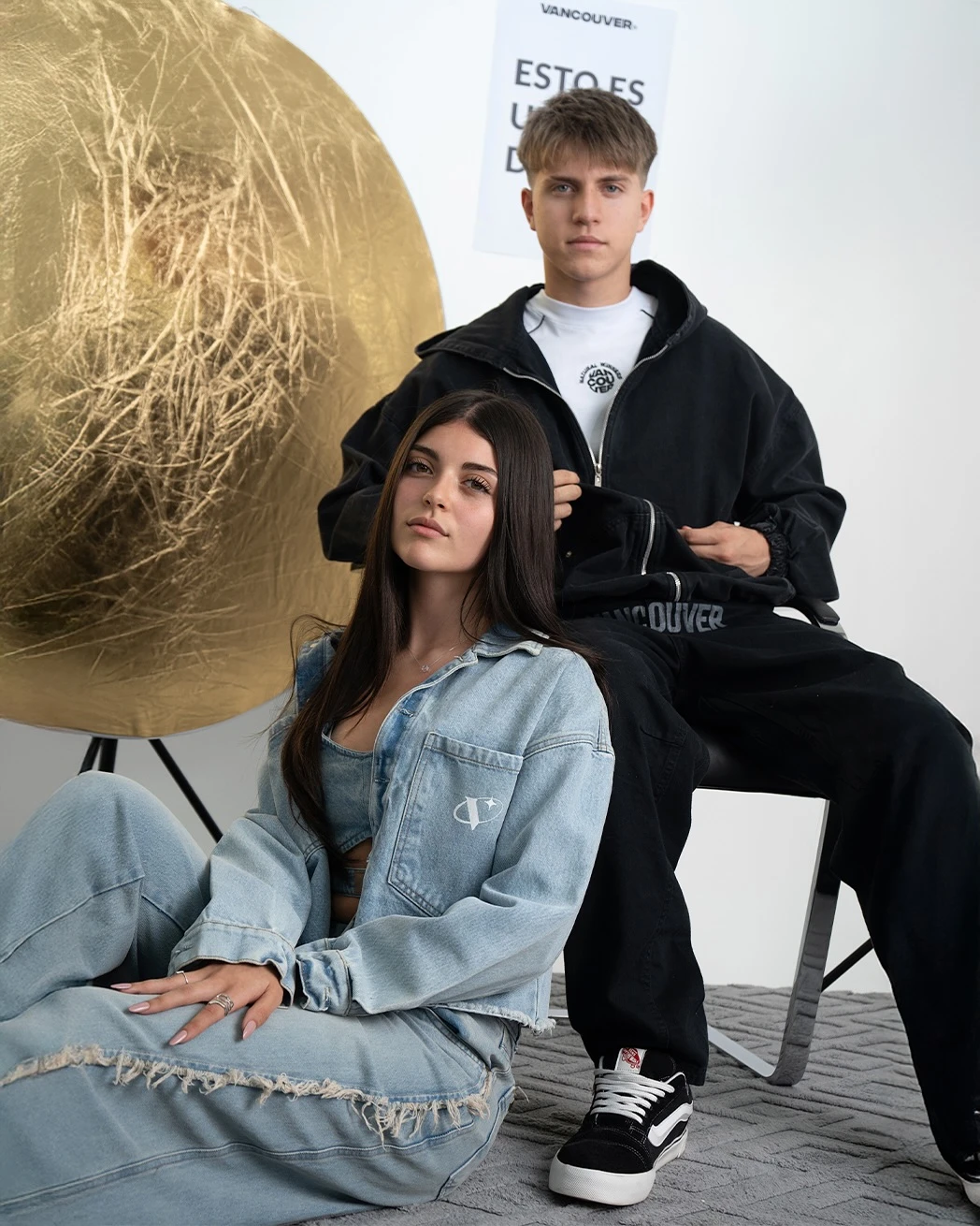 Valentino López debutó como modelo junto a su novia, Carola Sanchez Aloe