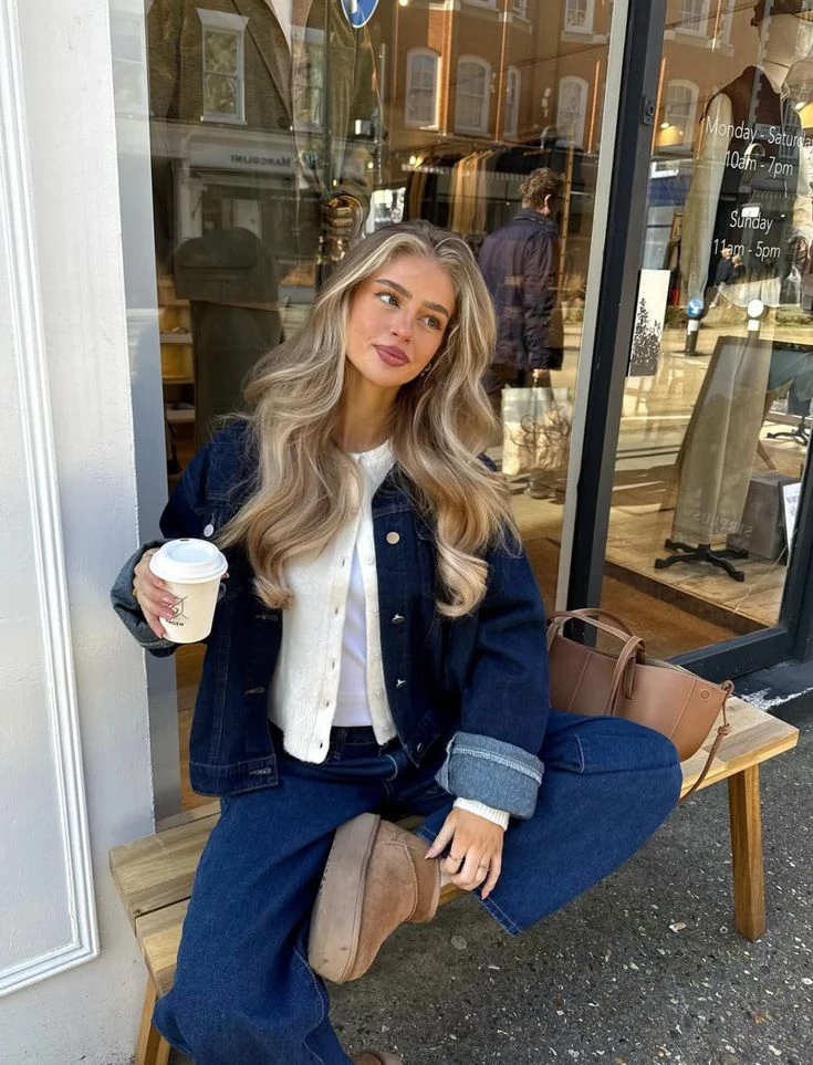 Makeup y pelo relajado.