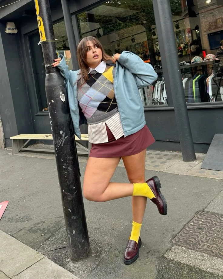 Así se luce el mismatched style.