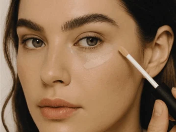 Aplicar demasiado corrector y en un tono más claro resalta las ojeras y las arrugas", explica un maquillador