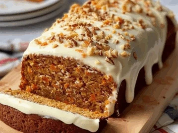 Budín de zanahoria destacada