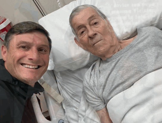 "Me esperaste para el último abrazo": el conmovedor mensaje de Javier Zanetti para despedir a su papá