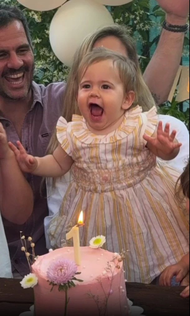 La emoción de Graciela Alfano en el primer cumpleaños de su nieta Catalina