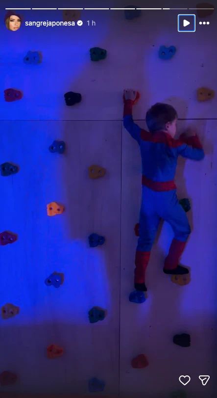 Amancio se vistió para Halloween.