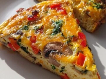 Frittata al horno: una receta con zucchini, puerro y semillas