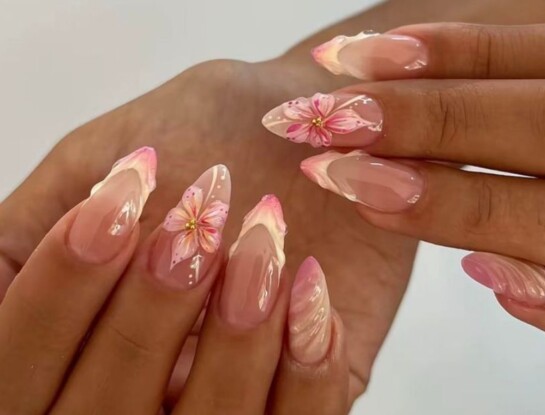 Efecto sirena: las jelly nails con diseño 3D que vas a querer probar ya