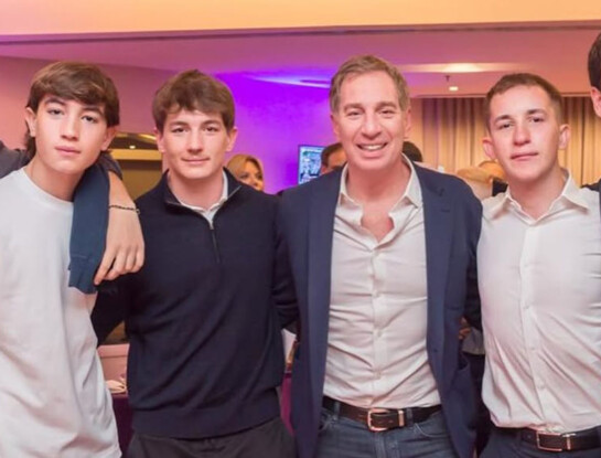 Quiénes son y a qué se dedican Teo, Nicanor y Tonio, los hijos de Nancy Pazos y Diego Santilli