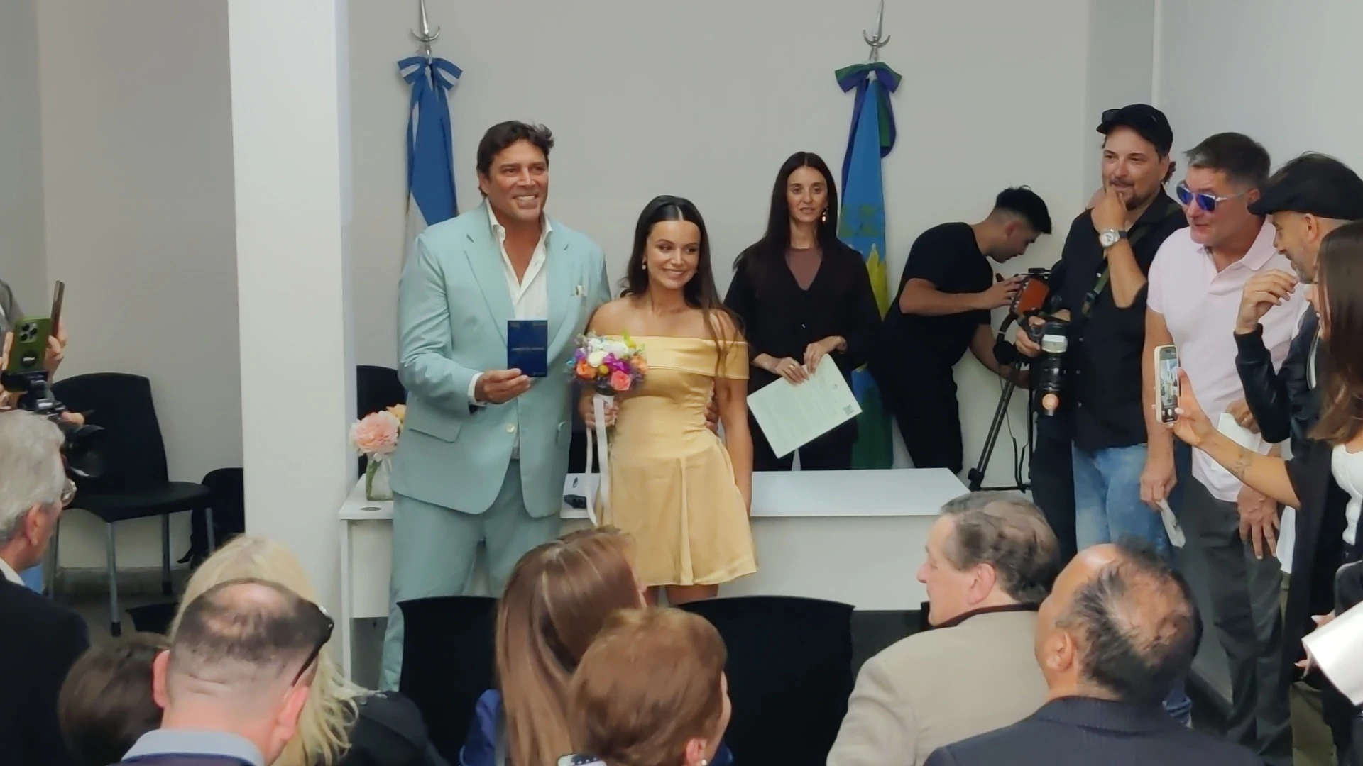 Las fotos del casamiento por civil de Matías Alé y Martina Vignolo. Foto RS Fotos