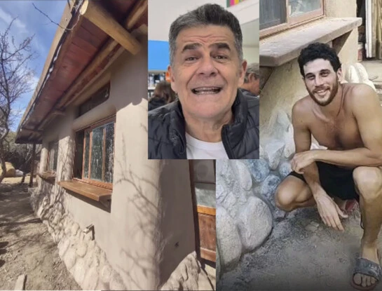Así es la casa de barro que Jerónimo, el hijo "hippie" de Julián Weich, construyó en Córdoba: sustentable, minimalista y artesanal