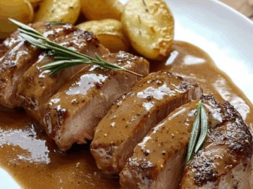 Lomo a la mostaza destacada