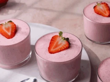 Mousse de frutillas destacada