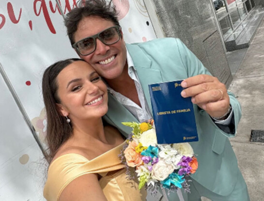 Matías Alé y Martina Vignolo se casaron por civil en Mar del Plata: así fueron sus looks