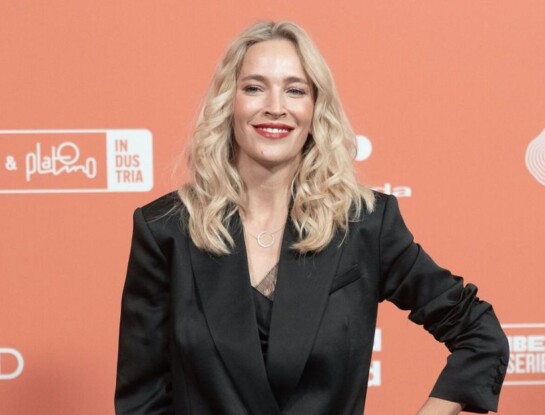 El look total black de Luisana Lopilato en un evento en Madrid