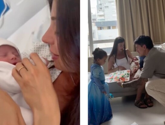 La China Ansa mostró el primer encuentro de India con Rafi, su hermanito