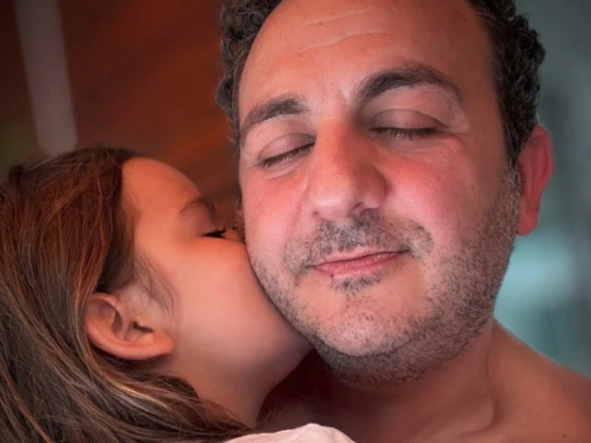 Diego Topa y su hija