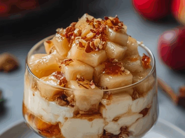 Postre de peras y manzanas caramelizadas: la receta express de Coco Carreño