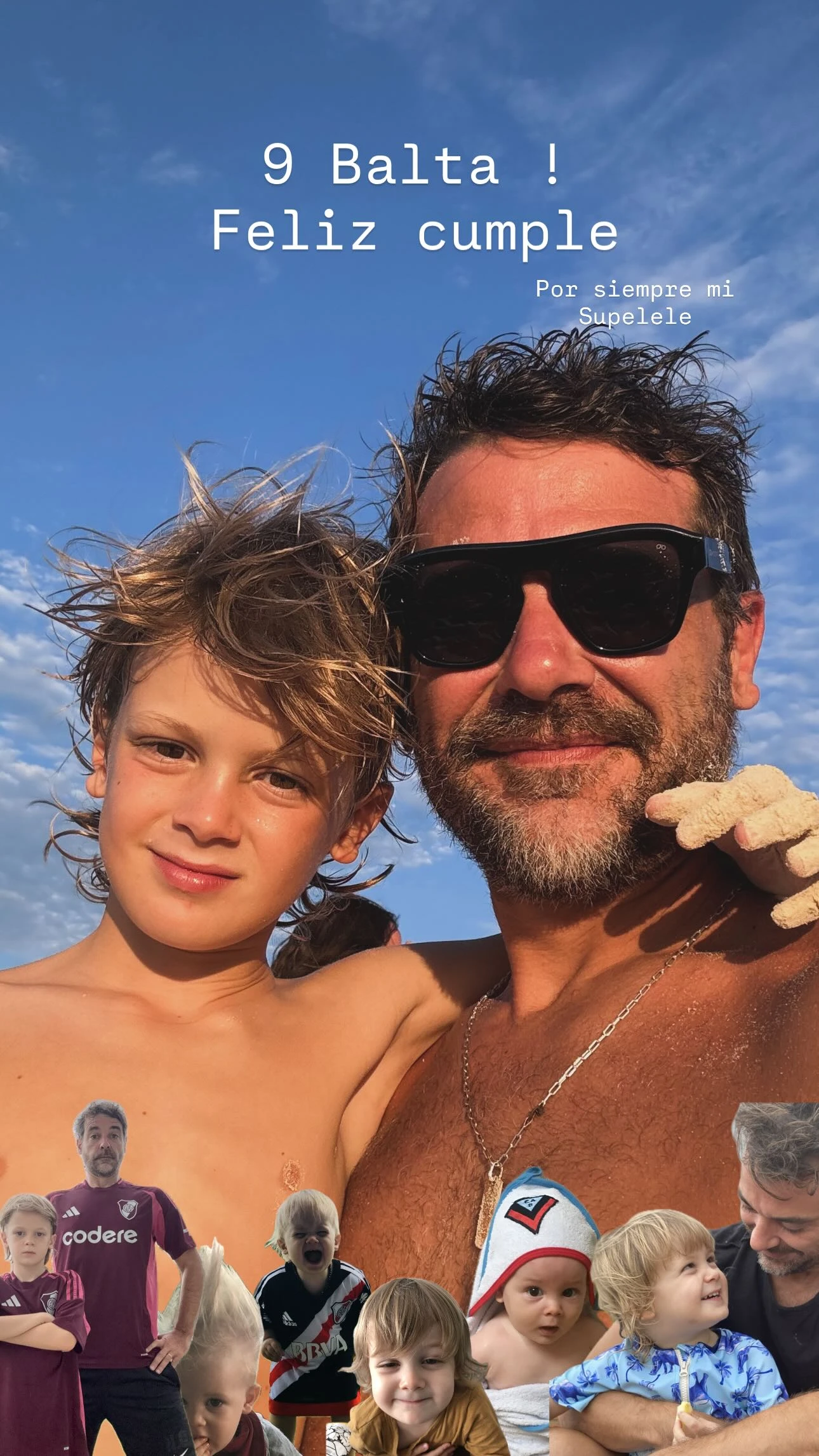 Así saludó Pedro Alfonso a su hijo, Baltazar, por su cumpleaños