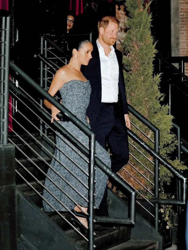 Meghan Markle y el príncipe Harry. Fotos: X.